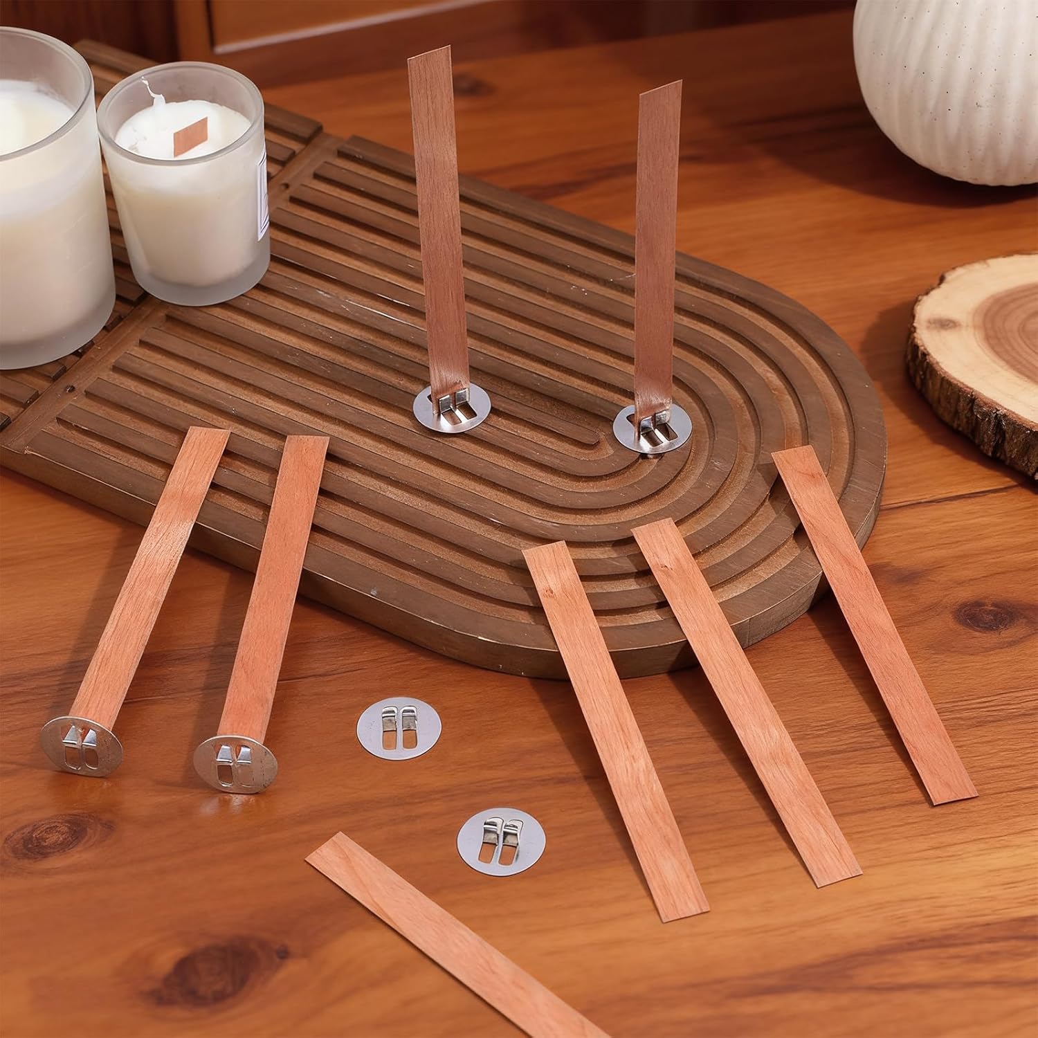 60 szt. Drewnianych Knotów do  – Candle Making Date Night recenzja i cena
