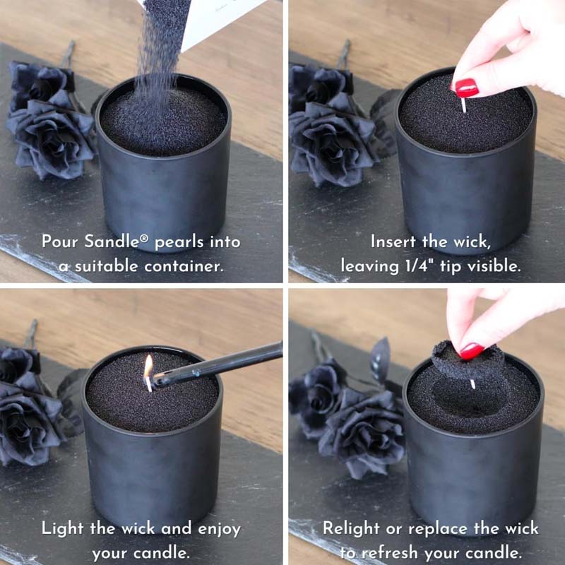 Czarny piasek do świec z knote – Candle Making Course recenzja i cena